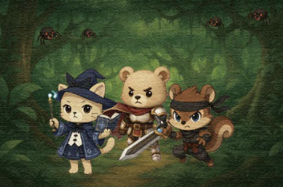 The Three Heroes web game